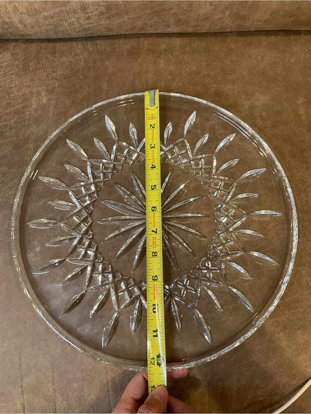 Waterford Lismore Crystal Cake Plate